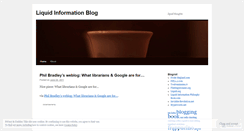 Desktop Screenshot of liquidinformation.wordpress.com