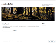 Tablet Screenshot of jessicacbaker.wordpress.com