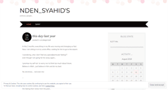 Desktop Screenshot of ndensyahid.wordpress.com