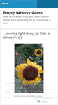 Mobile Screenshot of emptywhiskyglass.wordpress.com