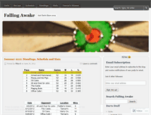 Tablet Screenshot of fallingawake.wordpress.com