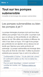 Mobile Screenshot of pompesubmersible.wordpress.com