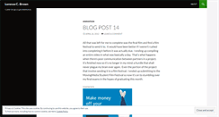 Desktop Screenshot of lorenzocbrown.wordpress.com
