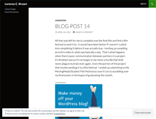 Tablet Screenshot of lorenzocbrown.wordpress.com