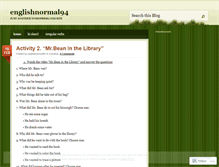 Tablet Screenshot of englishnormal94.wordpress.com