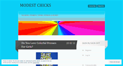 Desktop Screenshot of modestchicks.wordpress.com
