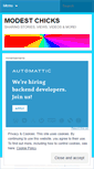 Mobile Screenshot of modestchicks.wordpress.com