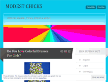 Tablet Screenshot of modestchicks.wordpress.com