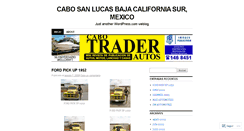 Desktop Screenshot of cabotraderautos.wordpress.com