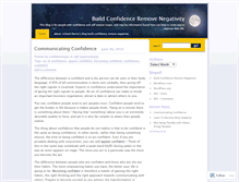 Tablet Screenshot of confidenceguy.wordpress.com