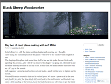 Tablet Screenshot of blacksheepwoodworker.wordpress.com