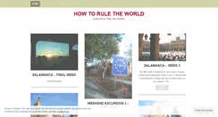 Desktop Screenshot of howtoruletheworld.wordpress.com