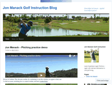 Tablet Screenshot of jonmanackgolf.wordpress.com