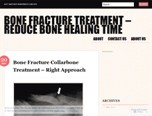 Tablet Screenshot of bonefracturetreatments.wordpress.com