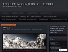 Tablet Screenshot of angelicencounters.wordpress.com