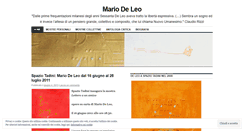 Desktop Screenshot of mariodeleo.wordpress.com