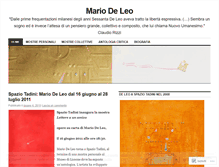 Tablet Screenshot of mariodeleo.wordpress.com