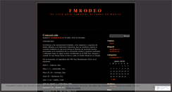 Desktop Screenshot of fmrodeo.wordpress.com