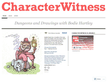 Tablet Screenshot of characterwitness.wordpress.com