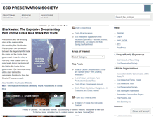 Tablet Screenshot of ecopreservationsociety.wordpress.com