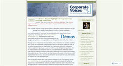 Desktop Screenshot of corporatevoices.wordpress.com