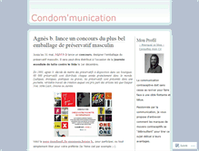 Tablet Screenshot of condommunication.wordpress.com