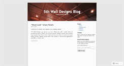 Desktop Screenshot of 5thwalldesigns.wordpress.com
