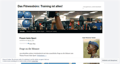 Desktop Screenshot of fitnessbuero.wordpress.com