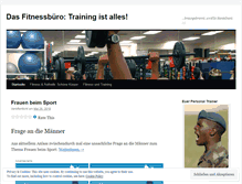 Tablet Screenshot of fitnessbuero.wordpress.com