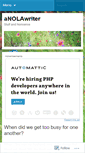 Mobile Screenshot of anolawriter.wordpress.com