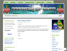 Tablet Screenshot of ccprez.wordpress.com