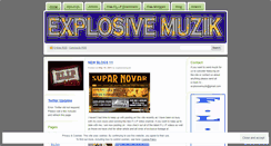 Desktop Screenshot of explosivemuzik.wordpress.com