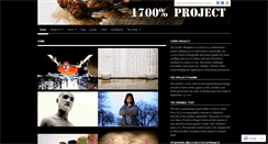 Desktop Screenshot of 1700percentproject.wordpress.com