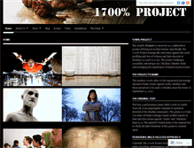 Tablet Screenshot of 1700percentproject.wordpress.com