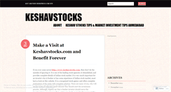 Desktop Screenshot of keshavstocks.wordpress.com