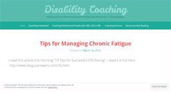 Desktop Screenshot of disabilityconsultant.wordpress.com