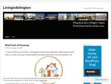 Tablet Screenshot of livinginarlington.wordpress.com