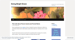 Desktop Screenshot of goingbrightgreen.wordpress.com