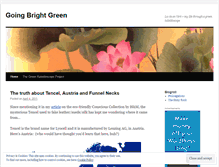 Tablet Screenshot of goingbrightgreen.wordpress.com