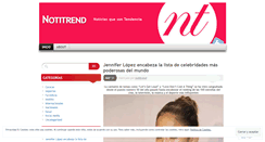 Desktop Screenshot of notitrend.wordpress.com