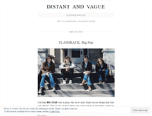 Tablet Screenshot of distantandvague.wordpress.com