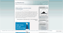 Desktop Screenshot of laplataforma.wordpress.com