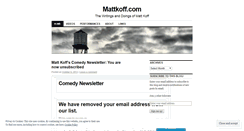 Desktop Screenshot of kattmoff.wordpress.com