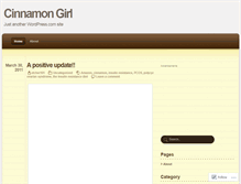 Tablet Screenshot of cinnamongirlpcos.wordpress.com