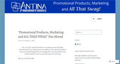 Desktop Screenshot of antinapromotions.wordpress.com