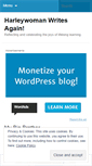 Mobile Screenshot of harleywomanwrites.wordpress.com