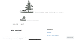 Desktop Screenshot of notiontree.wordpress.com