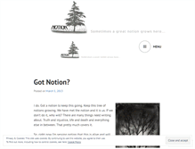 Tablet Screenshot of notiontree.wordpress.com