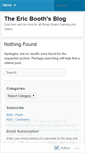 Mobile Screenshot of ericbooth.wordpress.com