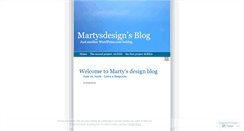 Desktop Screenshot of martysdesign.wordpress.com